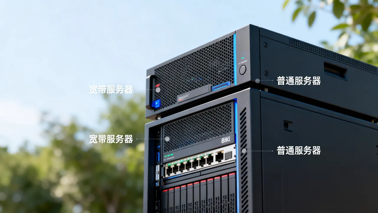 宽带中的服务器是什么？宽带服务器的作用和普通服务器有什么区别