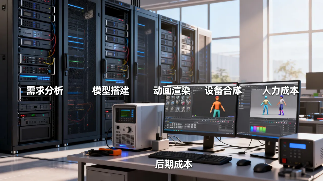 服务器机房三维动画怎么做？制作流程和费用详解，值得收藏