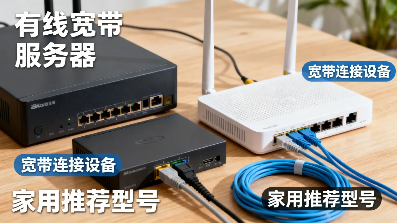 有线宽带是什么服务器？宽带连接和服务器有什么区别，哪种适合家用？