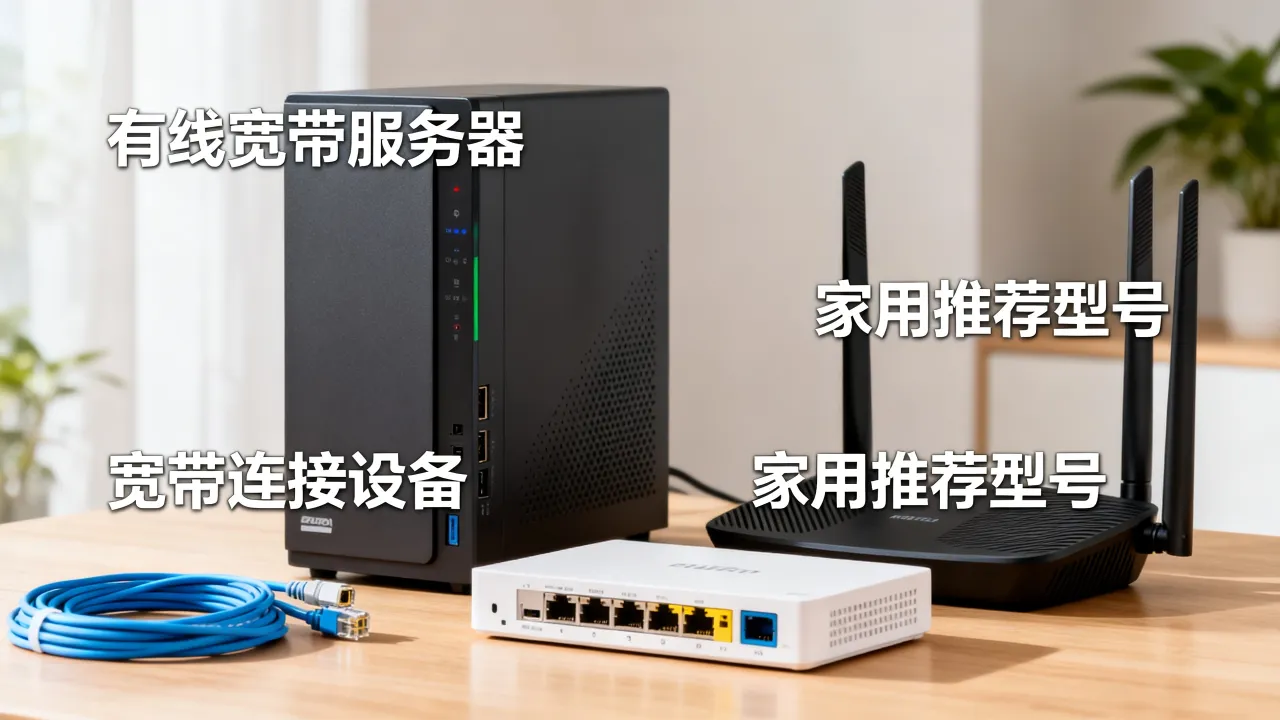 有线宽带是什么服务器？宽带连接和服务器有什么区别，哪种适合家用？
