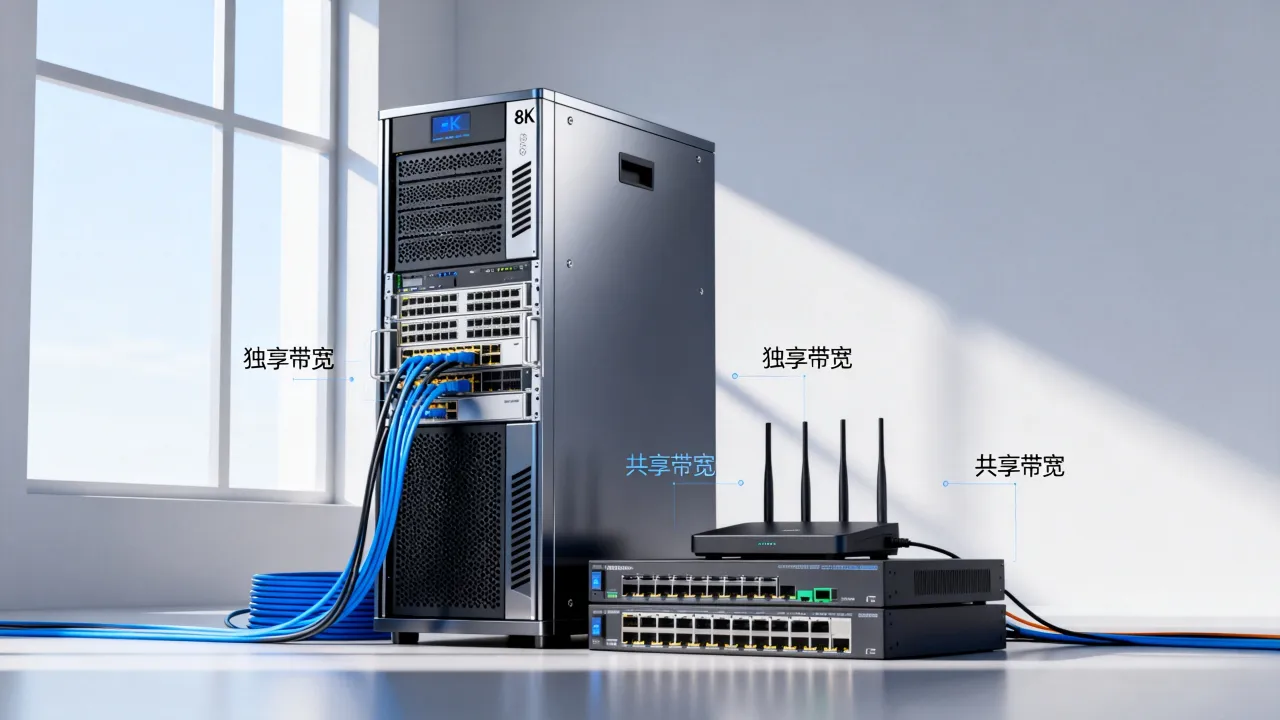 独享服务器宽带是什么，独享带宽和共享带宽怎么选
