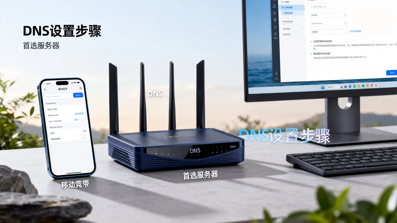移动宽带dns服务器是什么，怎样设置才能解决网络慢？