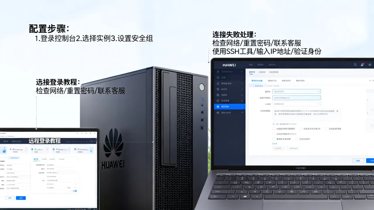 金万维华为云服务器怎么配置?连接失败怎么办,远程登录教程 金万维华为云服务器怎么配置?连接失败怎么办,远程登录教程