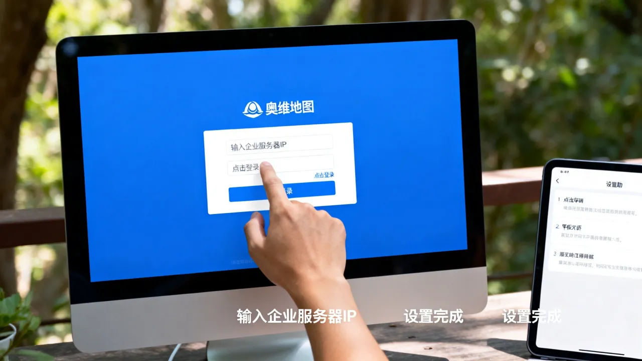 奥维地图怎么登录企业服务器IP？，怎么设置企业服务器IP