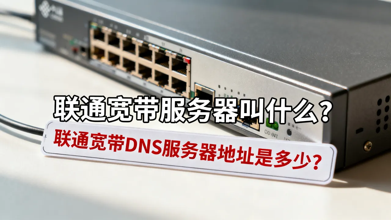 联通宽带服务器叫什么？联通宽带DNS服务器地址是多少？