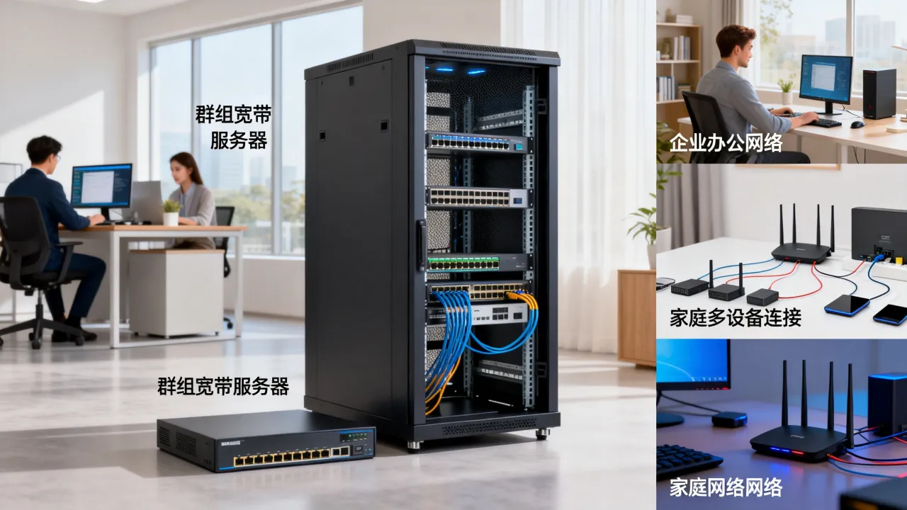 什么是群组宽带服务器，它的典型应用场景有哪些？