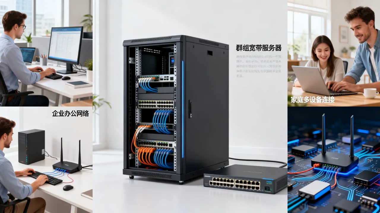 什么是群组宽带服务器，它的典型应用场景有哪些？