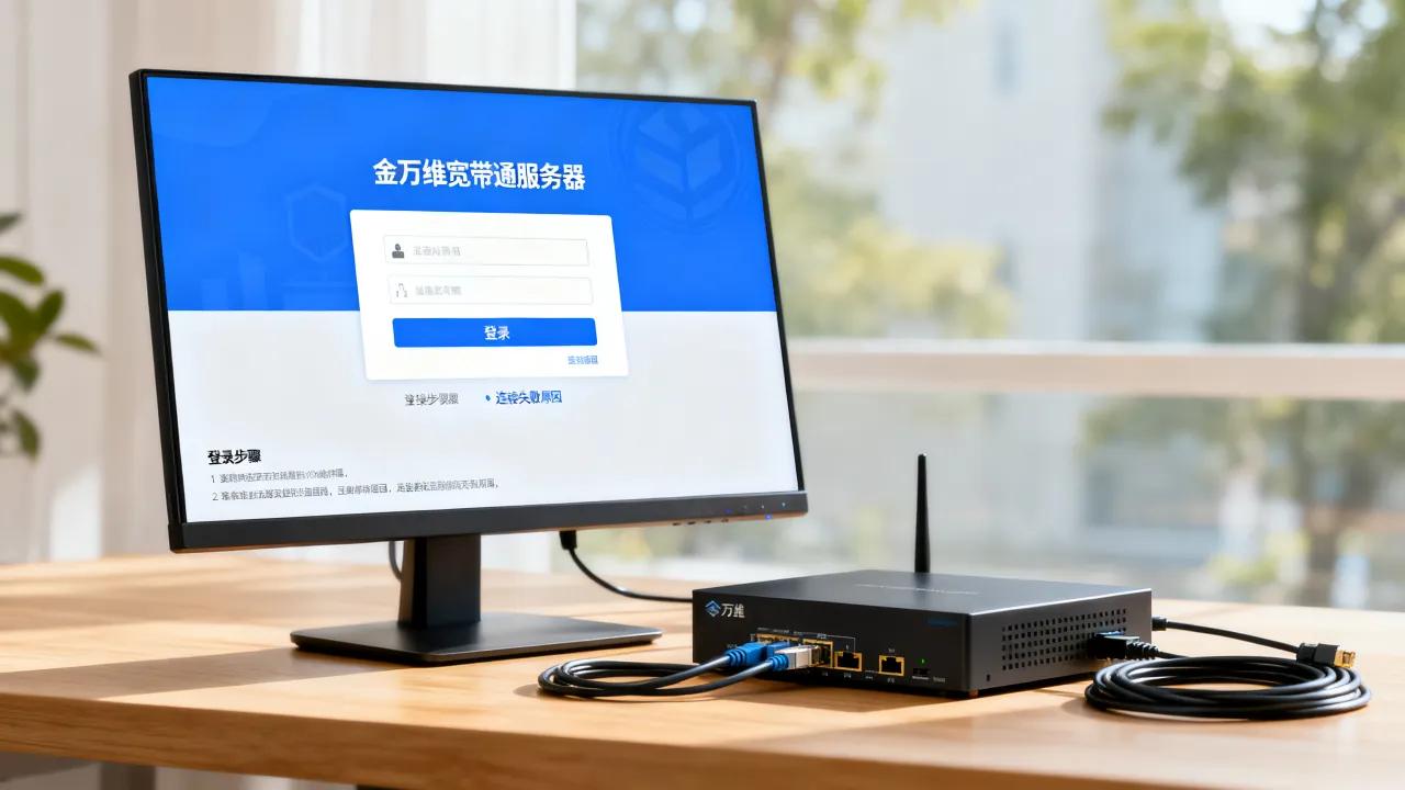 金万维宽带通服务器怎么登录？连接失败原因及解决方法