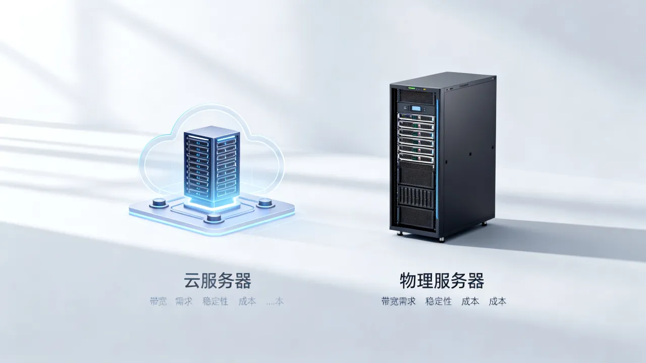 宽带用什么服务器合适，云服务器和物理服务器怎么选
