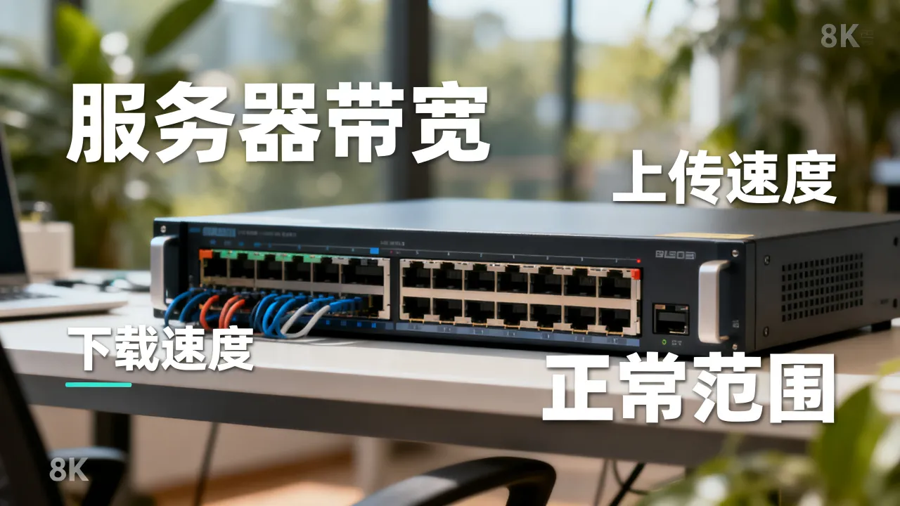 什么是服务器宽带速度？服务器带宽速度多少正常才不卡